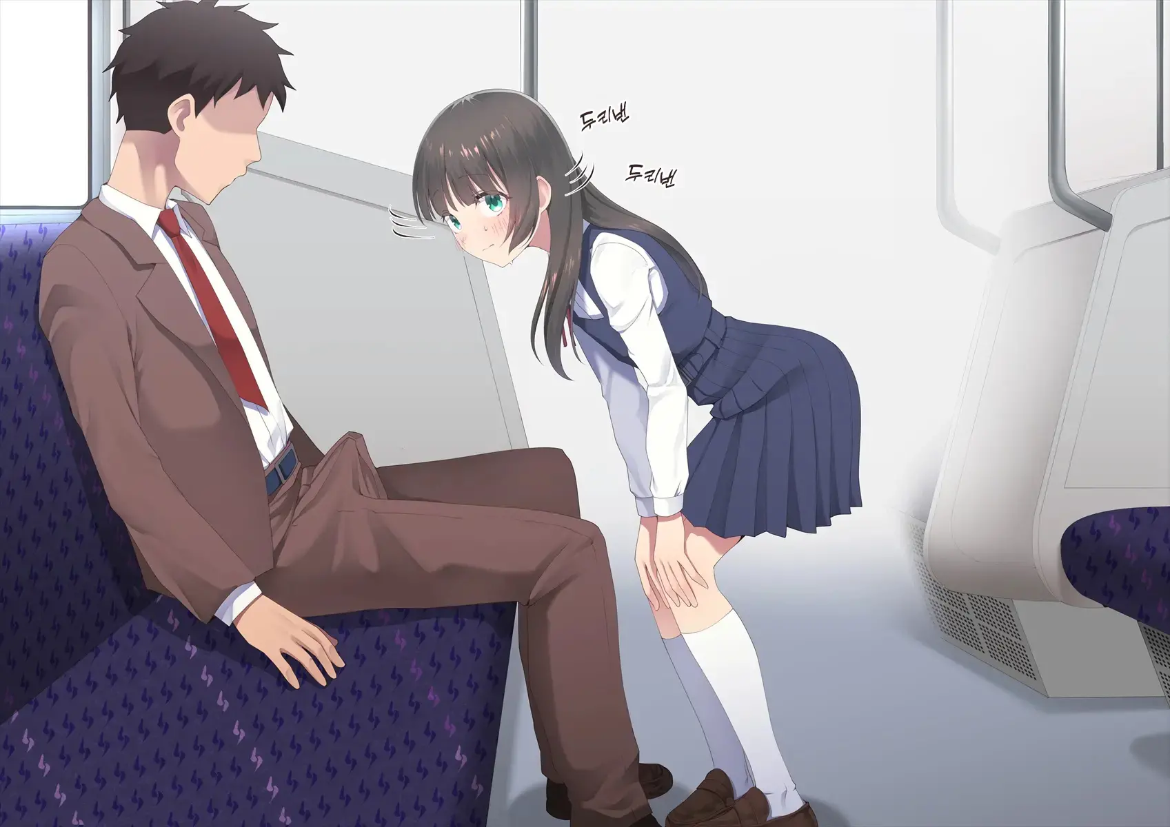 Densha De Bokki O Mitsukeru Otokonoko | 전철에서 발기 자지를 발견한 낭자애